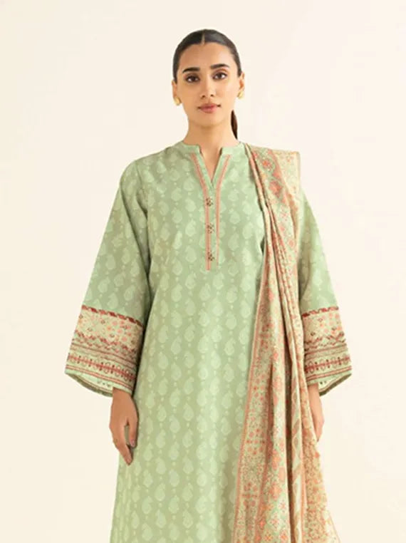 Sapphire 2pc Unstitched Khaddar Collection 2025 (U2DE-DY25V8-10)