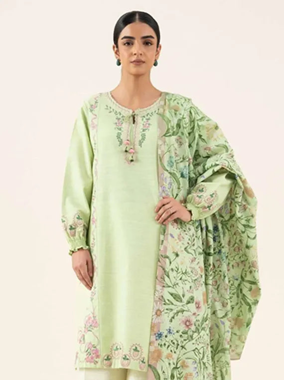 Sapphire 2pc Unstitched Khaddar Collection 2025 (U2DE-DY25V8-12)