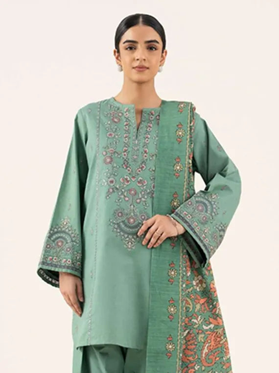Sapphire 2pc Unstitched Khaddar Collection 2025 (U2DE-DY25V8-15)