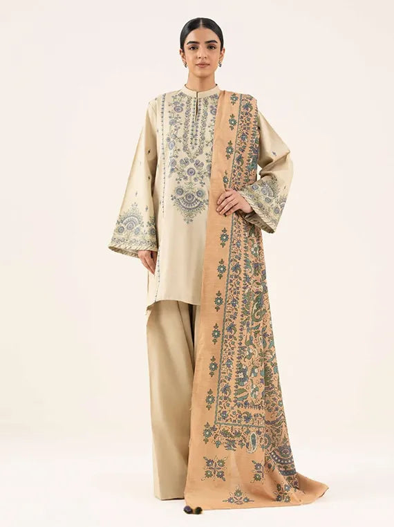 Sapphire 2pc Unstitched Khaddar Collection 2025 (U2DE-DY25V8-16)