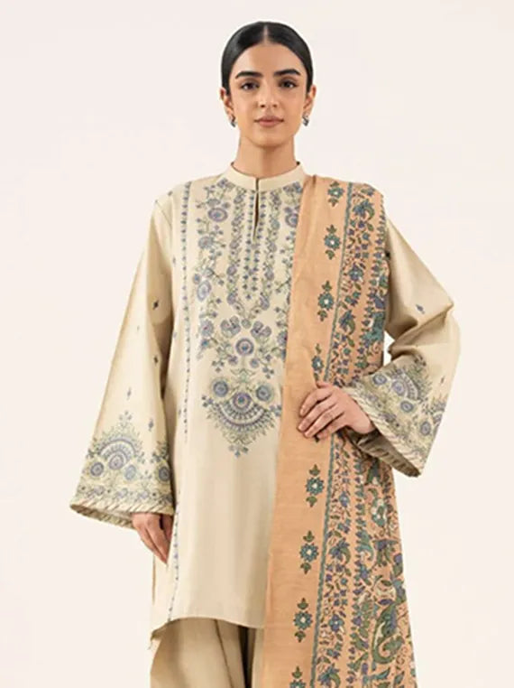 Sapphire 2pc Unstitched Khaddar Collection 2025 (U2DE-DY25V8-16)
