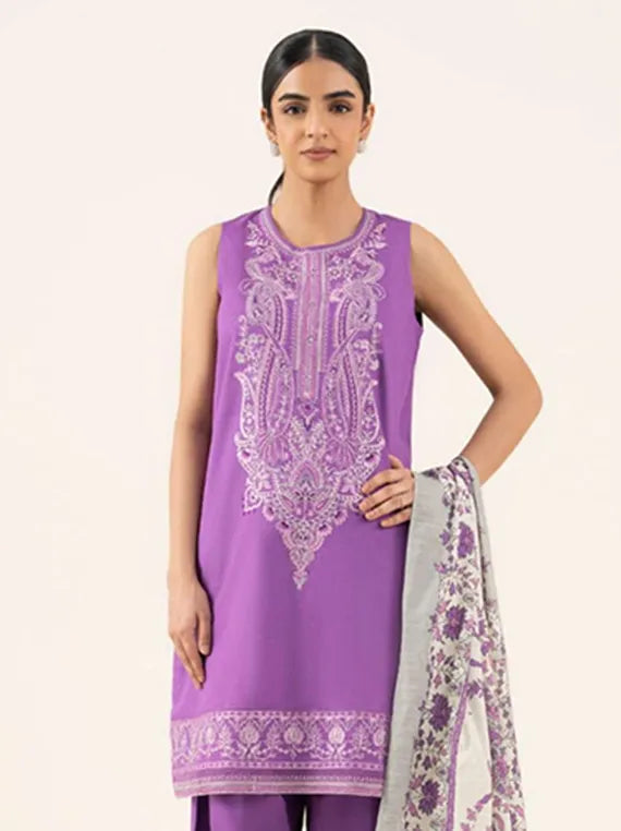 Sapphire 2pc Unstitched Khaddar Collection 2025 (U2DE-DY25V8-3)