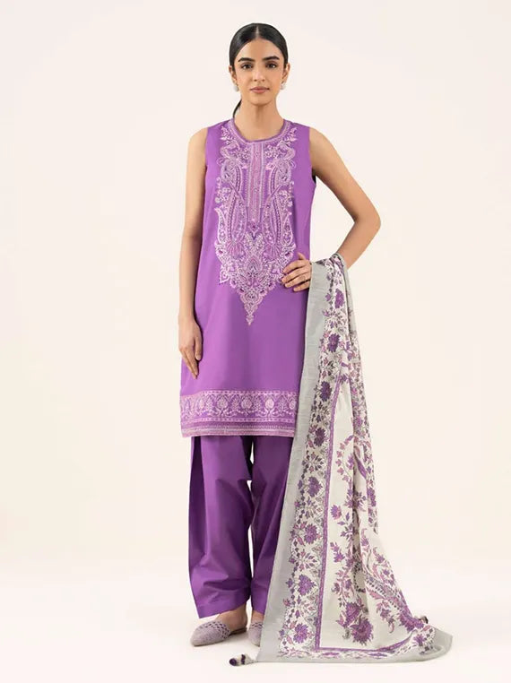 Sapphire 2pc Unstitched Khaddar Collection 2025 (U2DE-DY25V8-3)