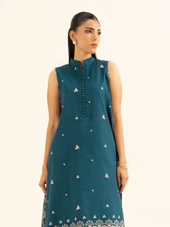 Sapphire 2pc Unstitched Khaddar Collection 2025 (U2TE-DY25V8-3B)