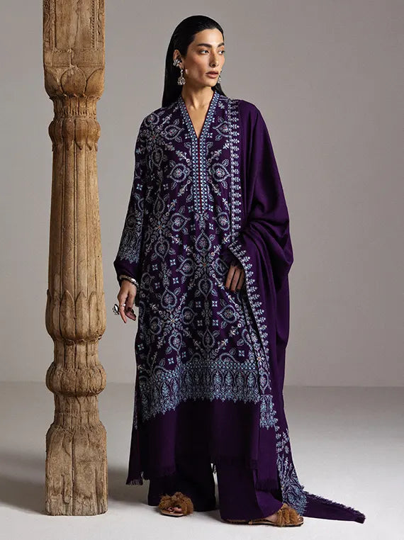 Saraab by Zara Shahjahan Unstitched Luxury Marina Collection 26 (BANAFSHA-D10)