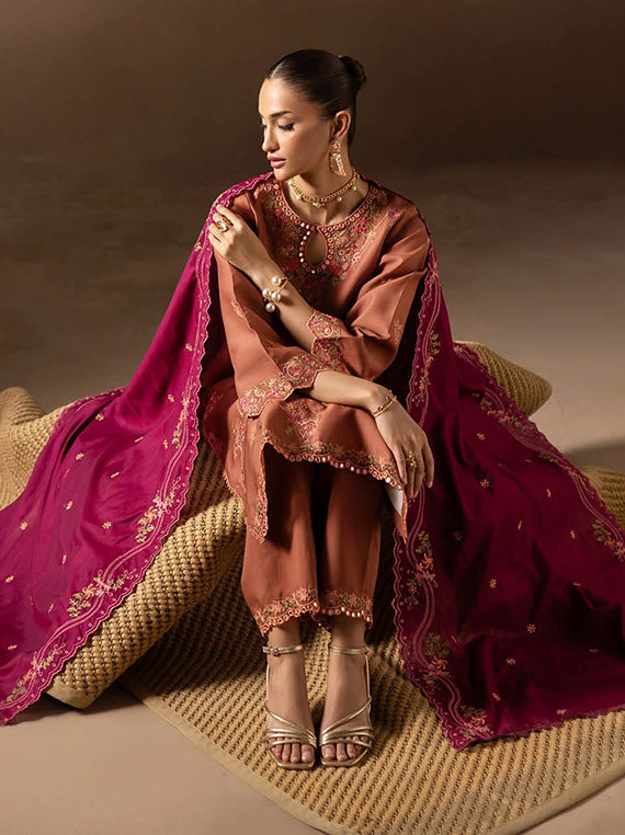 Sareen Premium Chikankari Viscose Collection 2025 By Rajbari (D-12)