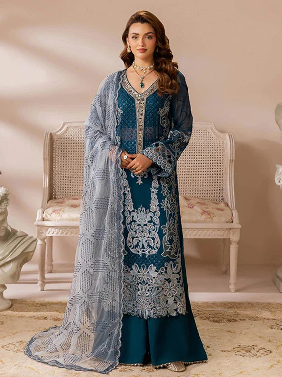 Satrangi by Ramsha Chiffon Embroidered Collection 2026 (ST-101)