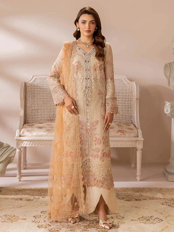 Satrangi by Ramsha Chiffon Embroidered Collection 2026 (ST-102)