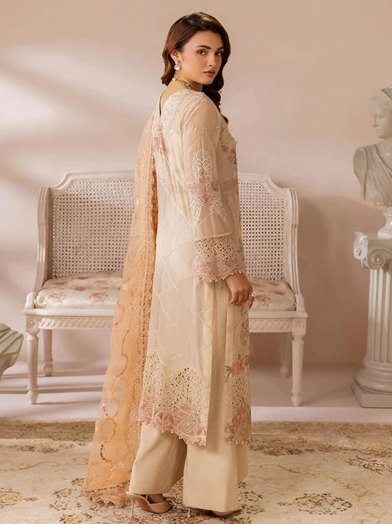 Satrangi by Ramsha Chiffon Embroidered Collection 2026 (ST-102)