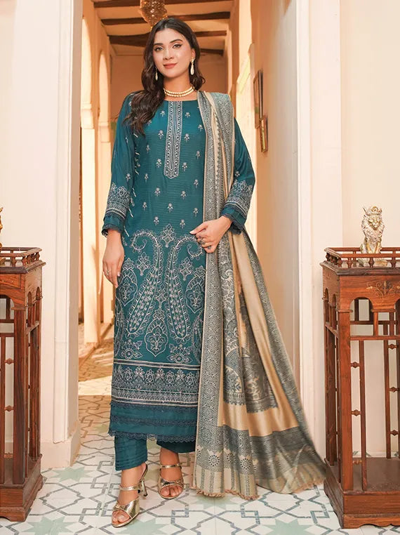 Sehar Bano Embroidered Dhanak Collection 2025 by Manizay (D-03)