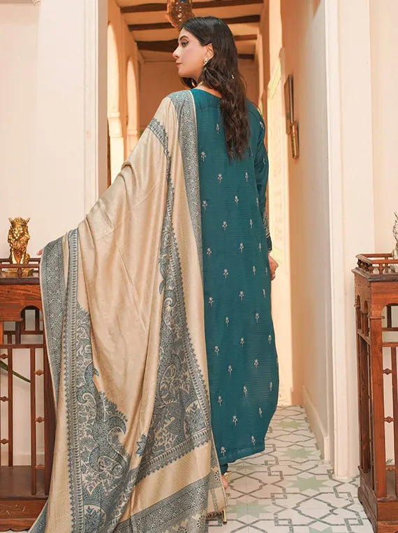 Sehar Bano Embroidered Dhanak Collection 2025 by Manizay (D-03)