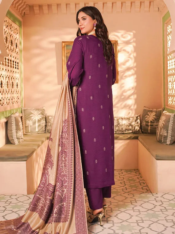 Sehar Bano Embroidered Dhanak Collection 2025 by Manizay (D-04)