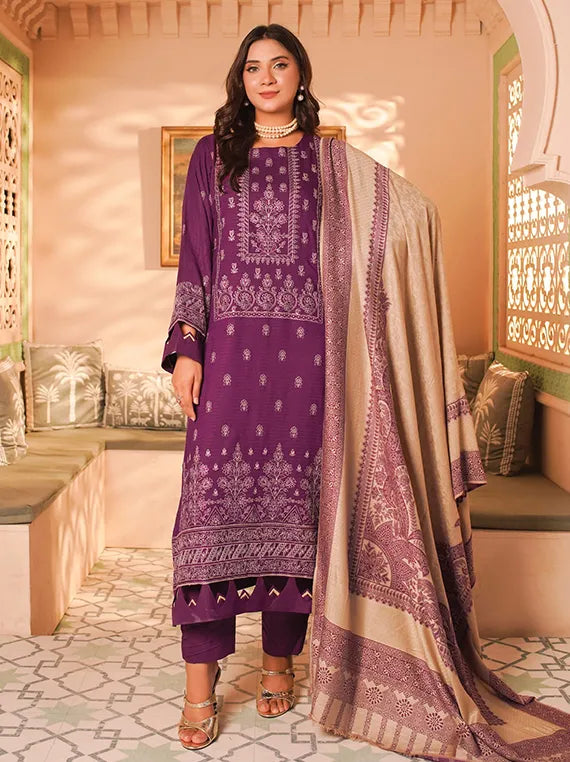 Sehar Bano Embroidered Dhanak Collection 2025 by Manizay (D-04)