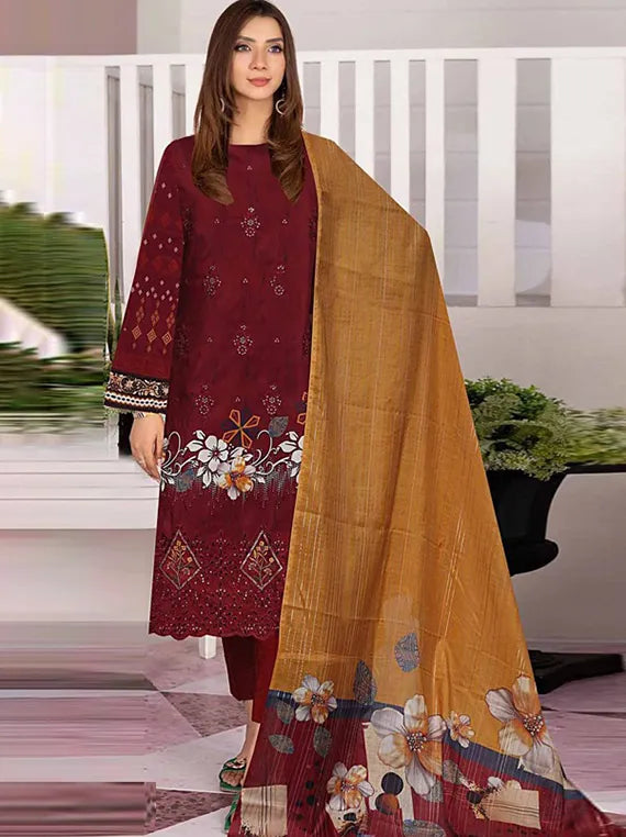 Sehar Embroidered Viscose Collection 2024 By Hania Hadia Vol-519 (D-02)