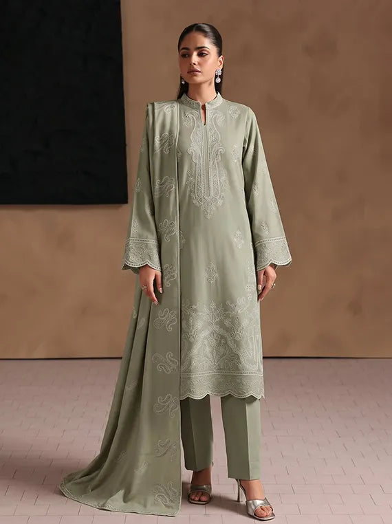 Seher by Eleganza Embroidered Peach Unstitched Collection'26 Vol-128 (D-03)
