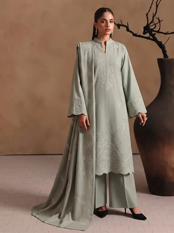 Seher by Eleganza Embroidered Peach Unstitched Collection'26 Vol-128 (D-05)