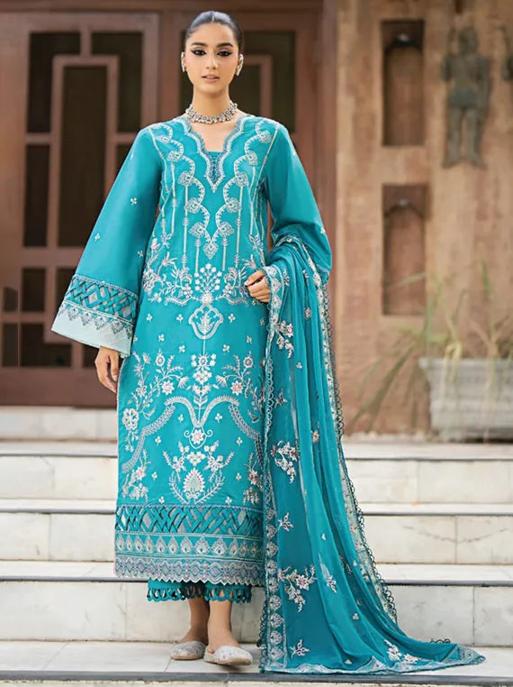 Selin Embroidered Lawn Collection 2025 by HumDum (D-01)