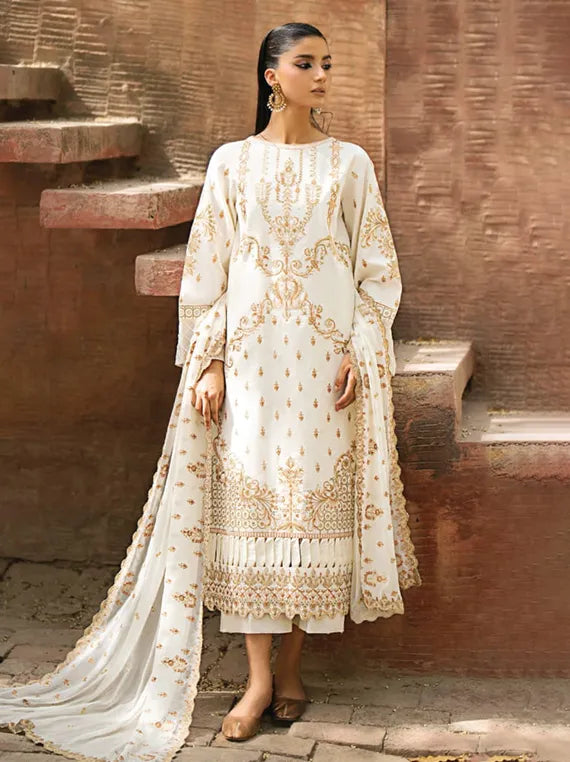 Selin Embroidered Lawn Collection 2025 by HumDum (D-02)