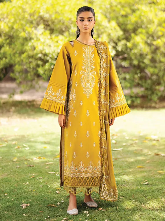 Selin Embroidered Lawn Collection 2025 by HumDum (D-03)