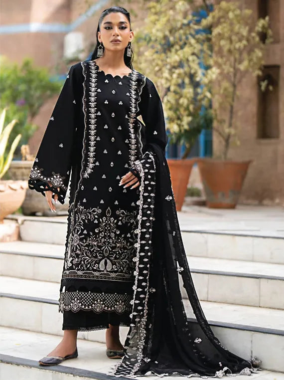 Selin Embroidered Lawn Collection 2025 by HumDum (D-05)