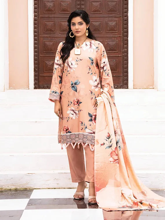 Sephora Print Zari Leather Peach Collection 2025 (D-08)