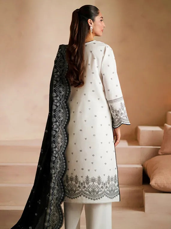 Seran Summer Luxury Lawn Collection 2025 (D-07 Epure)