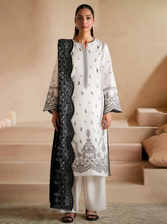Seran Summer Luxury Lawn Collection 2025 (D-07 Epure)