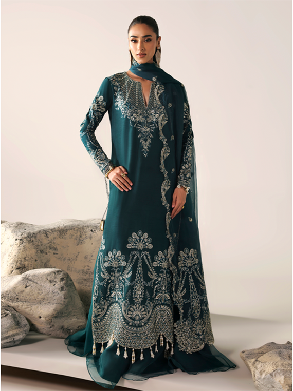 Serein By Emaan Adeel Premium Embroidered Raw Silk Collection 2025