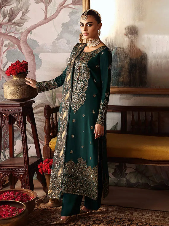 Shagna by Ramsha Embroidered Raw Silk Collection 2025 (S-03)