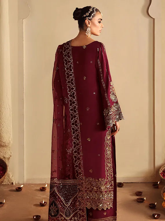 Shagna by Ramsha Embroidered Raw Silk Collection 2025 (S-04)