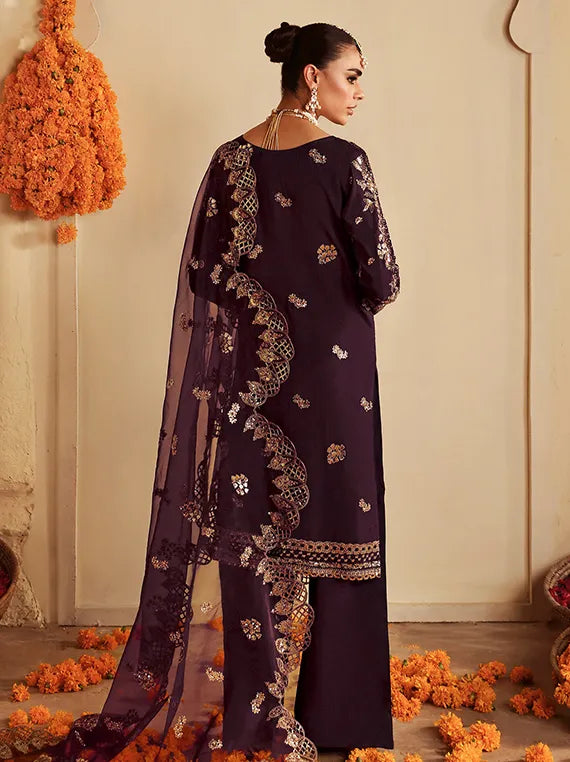 Shagna by Ramsha Embroidered Raw Silk Collection 2025 (S-06)