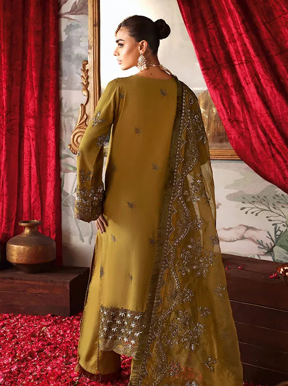 Shagna by Ramsha Embroidered Raw Silk Collection 2025 (S-07)