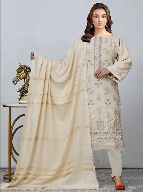 Shahi Zari Leather Peach Collection 25 Vol-16 Chawla Fabric (D-02)