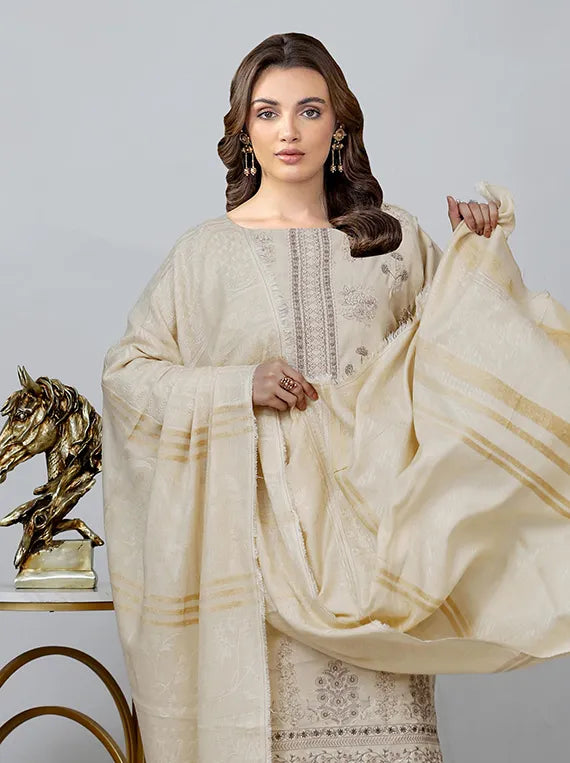 Shahi Zari Leather Peach Collection 25 Vol-16 Chawla Fabric (D-02)