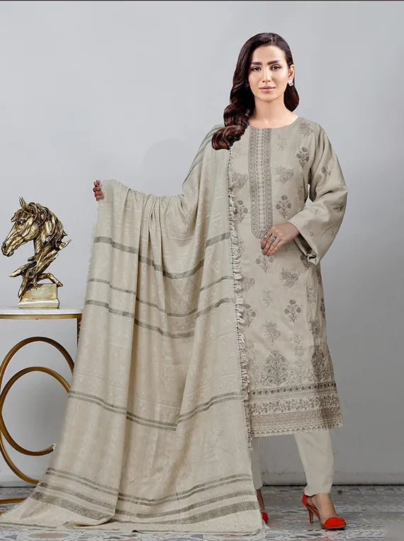 Shahi Zari Leather Peach Collection 25 Vol-16 Chawla Fabric (D-04)