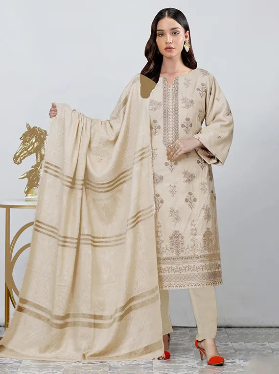 Shahi Zari Leather Peach Collection 25 Vol-16 Chawla Fabric (D-06)