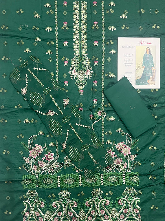 Shaista Embroidered Lawn Edit25 Vol-PU08 (PU08-02)