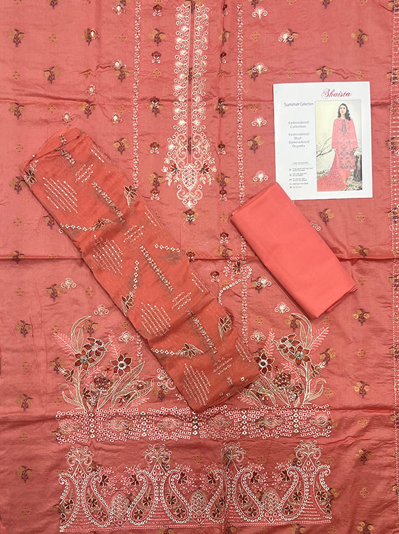 Shaista Embroidered Lawn Edit25 Vol-PU08 (PU08-03)