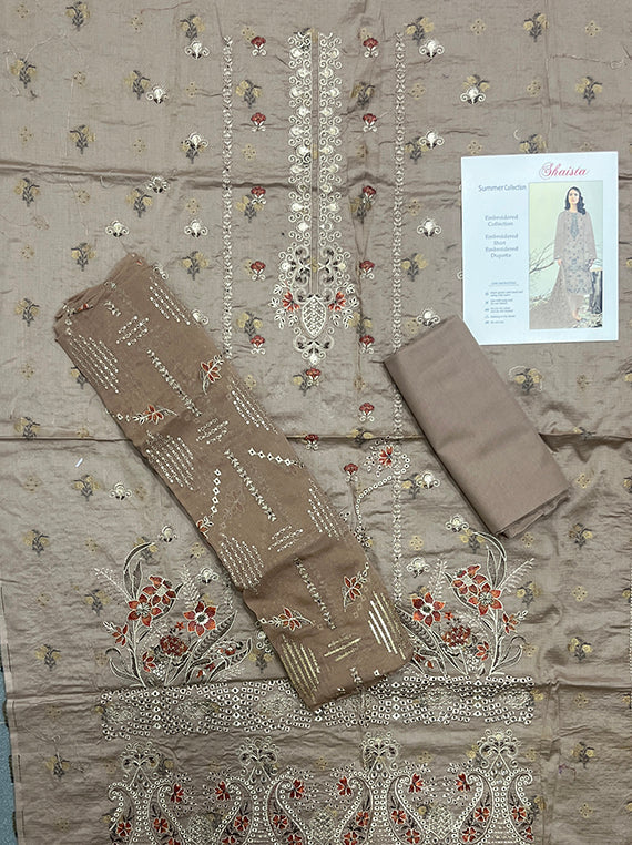Shaista Embroidered Lawn Edit25 Vol-PU08 (PU08-05)