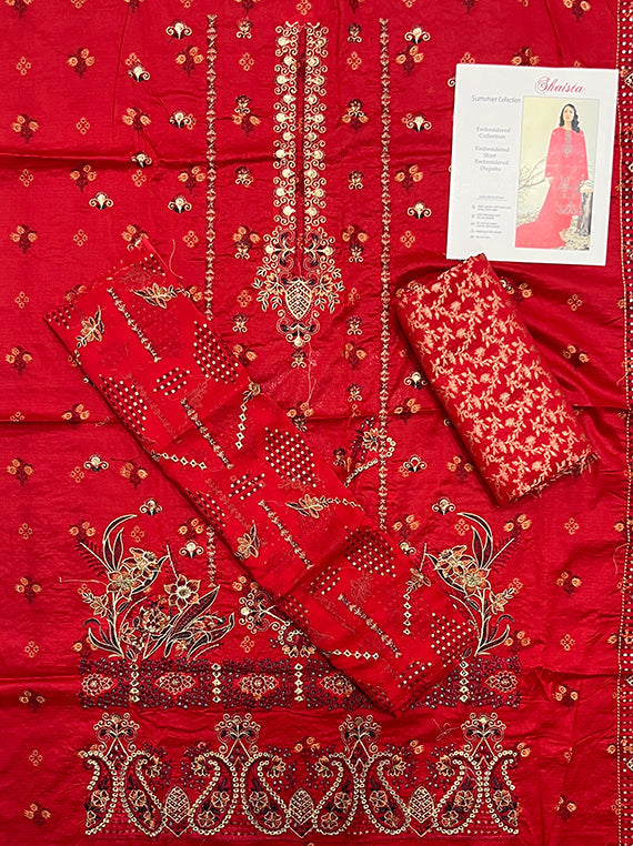Shaista Embroidered Lawn Edit25 Vol-PU08 (PU08-06)