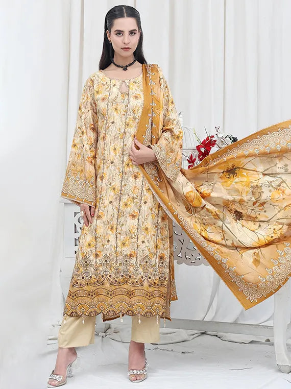 Shaista Embroidered Stone Viscose Collection 2025 (D343)