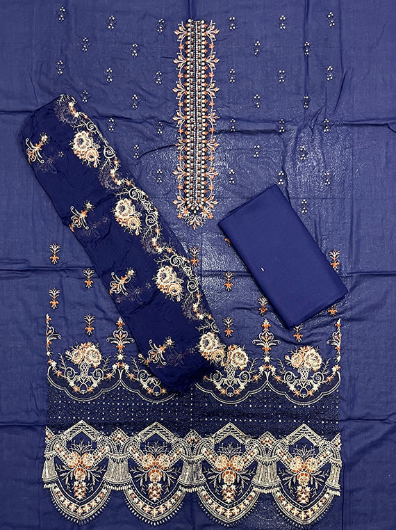 Shaista Embroidered Swiss Lawn Edit25 Vol-PU09 (PU09-02)