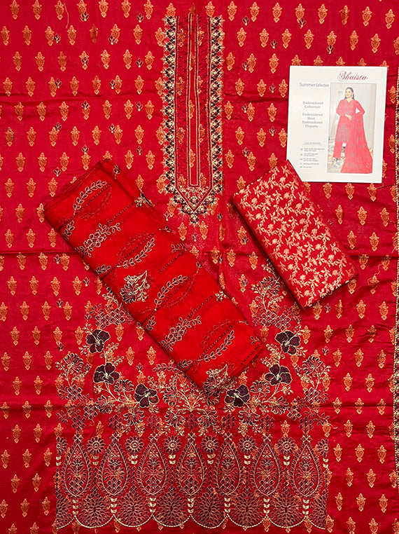 Shaista Jacquard Embroidered Lawn Edit25 Vol-PU11 (PU11-01)