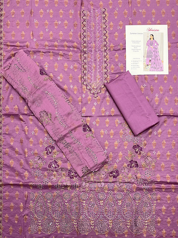 Shaista Jacquard Embroidered Lawn Edit25 Vol-PU11 (PU11-02)