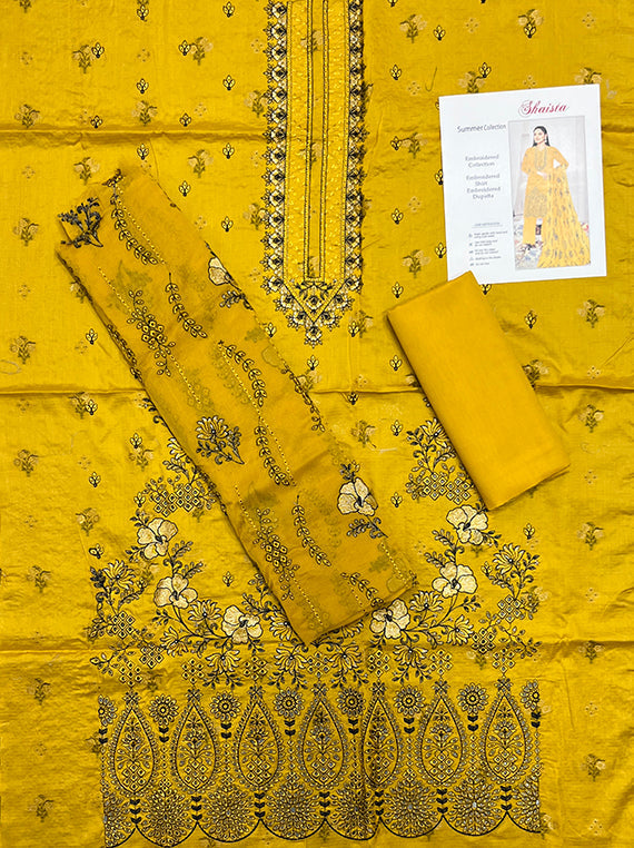 Shaista Jacquard Embroidered Lawn Edit25 Vol-PU11 (PU11-03)