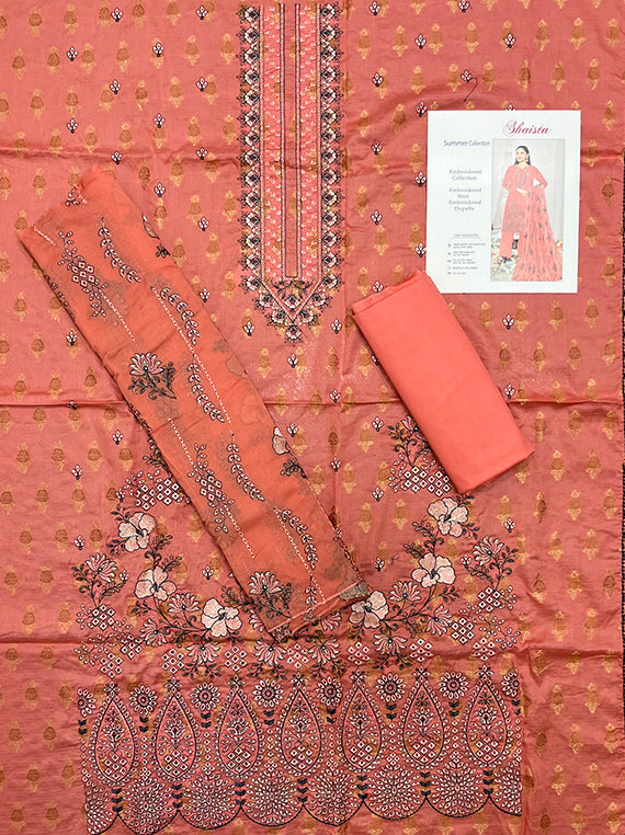 Shaista Jacquard Embroidered Lawn Edit25 Vol-PU11 (PU11-04)