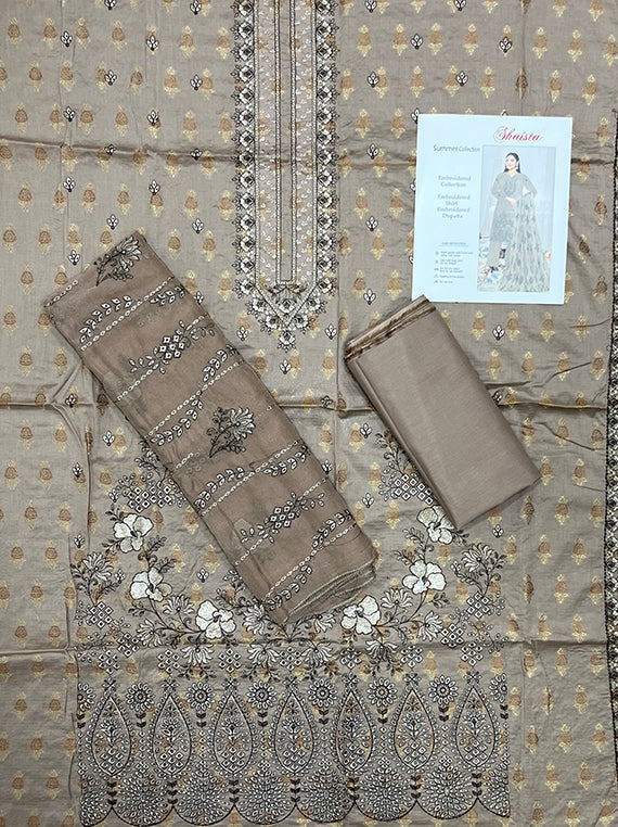Shaista Jacquard Embroidered Lawn Edit25 Vol-PU11 (PU11-06)