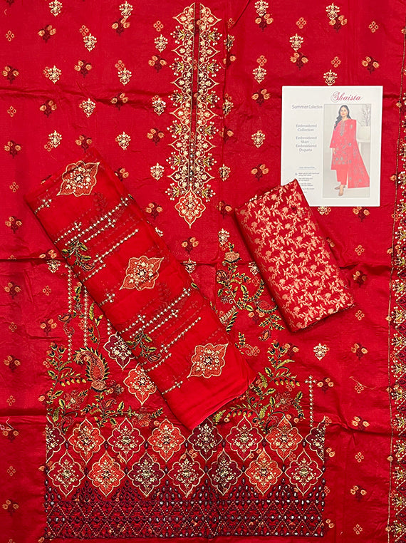 Shaista Jacquard Embroidered Lawn Edit25 Vol-PU11 (PU11-07)