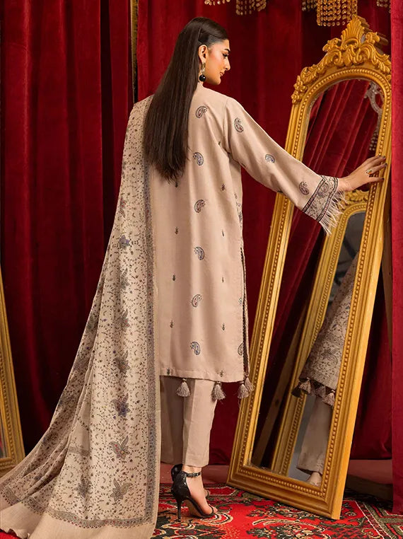 Shaista Supreme Kashmiri Embroidered Peach Collection 2025 (D-102)