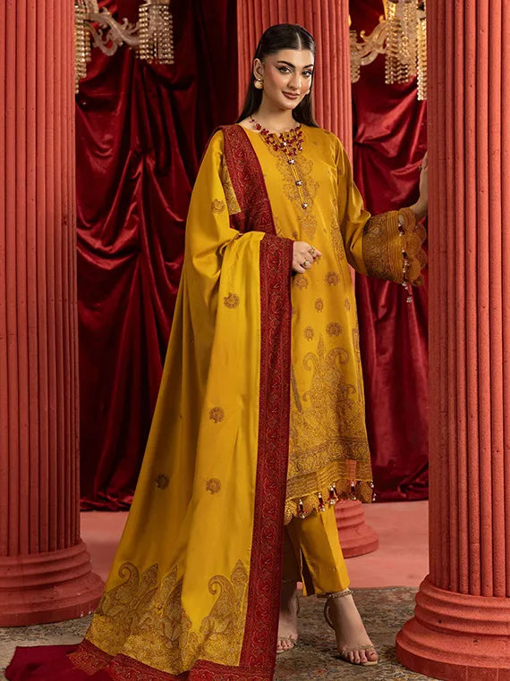 Shaista Supreme Kashmiri Embroidered Peach Collection 2025 (D-104)